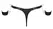 Svenjoyment Bondage Thong with Adjustable Cuffs XL Matte Black