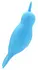 Unihorn Narwhal Dual-Ended Silicone Intimate Device, Blue, 14.3 cm