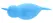 Unihorn Narwhal Dual-Ended Silicone Intimate Device, Blue, 14.3 cm