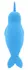Unihorn Narwhal Dual-Ended Silicone Intimate Device, Blue, 14.3 cm