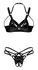 Obsessive Keira Lise Vinyl Open Cup Bra & Crotchless String Set S/M