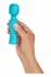 FemmeFunn Ultra Wand Mini Turquoise - Compact Waterproof Massager 10 Modes