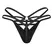 Obsessive Keira Lise Black Vinyl Strap String 2XL/3XL, Adjustable Fit