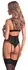 Obsessive Euphori Corset L/XL Black Transparent Adjustable Design