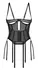 Obsessive Euphori Corset L/XL Black Transparent Adjustable Design