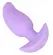 Cuties Vibrating Plug Purple - Compact Silicone Model, 7 Modes, 8 cm