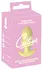 Cuties Vibrating Plug Yellow - Compact Silicone Model, 7 Modes, 8 cm