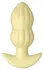 Cuties Vibrating Plug Yellow - Compact Silicone Model, 7 Modes, 8 cm