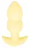 Cuties Vibrating Plug Yellow - Compact Silicone Model, 7 Modes, 8 cm