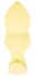 Cuties Vibrating Plug Yellow - Compact Silicone Model, 7 Modes, 8 cm
