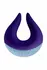 FemmeFunn Volea Dark Purple/Light Blue - Precision Fluttering Tip Vibrator