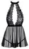 kissable Babydoll L/XL Black - Lace & Powernet Nightwear Set