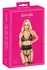 Kissable Lace Lingerie Set with Suspender Belt Black S/M