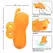 CalExotics Neon Vibes Orange Ergonomic Finger Device 10 Modes Waterproof