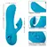 CalExotics Sunset Beach Seducer Dual-Action Vibrator Blue USB Rechargeable