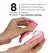 Womanizer Liberty 2 Pink - Compact Air Pulse Personal Device, 8 Modes