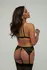 Christine Axelle 3-Piece Lingerie Set Black - Lace & Open Detail Design S-M