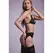 Christine Axelle 3-Piece Lingerie Set Black - Lace & Open Detail Design S-M