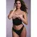Obsessive Half Corset & Tiara Thong Set, Underbust, Faux Leather, Black L