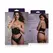 Obsessive Half Corset & Tiara Thong Set, Underbust, Faux Leather, Black L