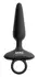 ANOS Flexible Vibrating Silicone Plug 15 cm with Ring Handle Black