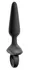 ANOS Flexible Vibrating Silicone Plug 15 cm with Ring Handle Black