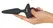 ANOS Flexible Vibrating Silicone Plug 15 cm with Ring Handle Black