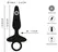 ANOS Flexible Vibrating Silicone Plug 15 cm with Ring Handle Black
