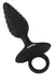 ANOS Flexible Plug Twisted Design - 10-Mode Vibrating Silicone, Black