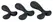 ANOS Silicone Training Set - 3-Piece Anal Trainer with Curved Tips