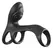 Fantasy C-Ringz Ultimate Couples Cage Pro Black Silicone Duo Vibration