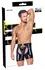 Black Level Men's Vinyl Chaps 2XL - Shiny Stretch Finish, Decorative Ring