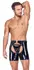 Black Level Men's Vinyl Chaps 2XL - Shiny Stretch Finish, Decorative Ring