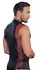 NEK Men's Sleeveless Matte Shirt XL with Red Stripe and Mesh Design