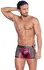 NEK Men's Matte Look Pants XL with Mesh and Stud Details, Red-Black
