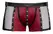 NEK Men's Anatomic Matte Look Pants with Mesh Inserts, Size L, Red-Black