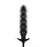Anal Collection Inflatable Plug with Pump 20cm Black - Adjustable Beads System