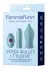 FemmeFunn Versa Bullet T-Sleeve Light Blue 7 Modes Waterproof Set