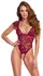 Cottelli Lingerie Body Pearls S Bordeaux Lace Adjustable Pearls