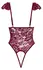 Cottelli Lingerie Body Pearls S Bordeaux Lace Adjustable Pearls