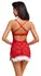 Cottelli Lingerie X-Mas Chemise S/M, Red Lace, Adjustable Straps
