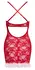 Cottelli Lingerie X-Mas Chemise S/M, Red Lace, Adjustable Straps