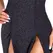 Cottelli PARTY Long Shimmer Dress XL, Black, Elegant High-Slit Design