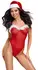 Cottelli LINGERIE X-Mas Set S/M - Festive Red Bodysuit & Velvet Hat