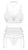 Obsessive Premisis White Bra Set S/M - Lace, Adjustable Straps