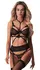 Obsessive Premisis Bra Set S/M - Black Lace, Adjustable Straps