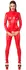 Noir Handmade Powerwetlook Red Jumpsuit XL with Front Zipper
