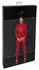 Noir Handmade Red Powerwetlook Jumpsuit L - Crotchless, Long Sleeve