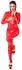 Noir Handmade Powerwetlook Jumpsuit Red M - Crotchless Design