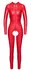 Noir Handmade Red Powerwetlook Jumpsuit S - Crotchless, Long Sleeve